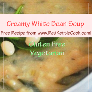 Creamy White Bean Soup Free Recipe from RedKettleCook.com!