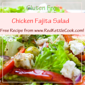 Chicken Fajita Salad Free Recipe from RedKettleCook.com!