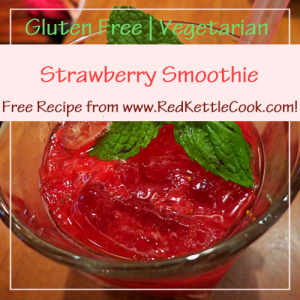Strawberry Smoothie Free Recipe from RedKettleCook.com!