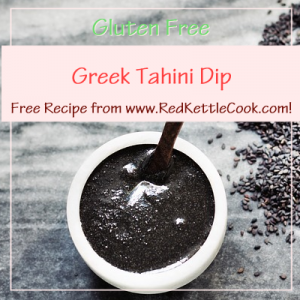 Greek Tahini Dip Free Recipe from www.RedKettleCook.com!