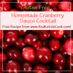 Homemade Cranberry Cocktail Sauce Free Recipe from www.RedKettleCook.com!