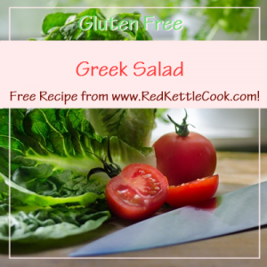 Greek Salad Free Recipe from www.RedKettleCook.com!