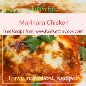 Marinara Chicken Free Recipe from www.RedKettleCook.com!