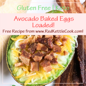Avocado Baked Eggs Loaded! Free Recipe from RedKettleCook.com!