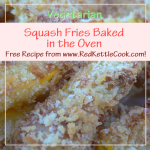 Squash Fries Baked in the Oven Free Recipe from RedKettleCook.com!