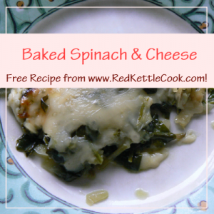 Baked Spinach & Cheese Free Recipe from RedKettleCook.com!