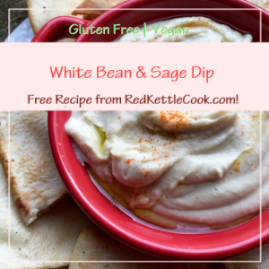 White Bean & Sage Dip Free Recipe from RedKettleCook.com!