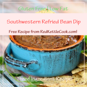 Southwestern Refried Bean Dip Free Recipe from RedKettleCook.com!