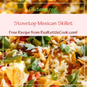 Stovetop Mexican Skillet Free Recipe from RedKettleCook.com!