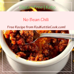 No Bean Chili Free Recipe from RedKettleCook.com!