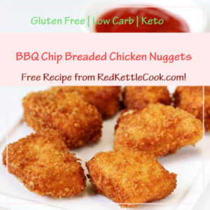 BBQ Chip Breaded Chicken Nuggets Free Recipe from www.RedKettleCook.com!