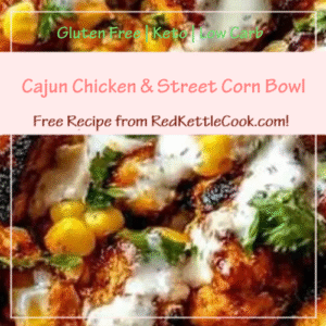 Cajun Chicken & Street Corn Bowl is a Free Recipe from RedKettleCook.com!