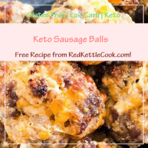 Keto Sausage Balls is a Free Recipe from RedKettleCook.com!