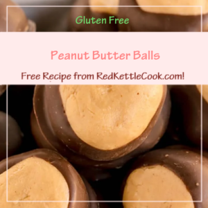 Peanut Butter Balls is a Free Recipe from RedKettleCook.com!