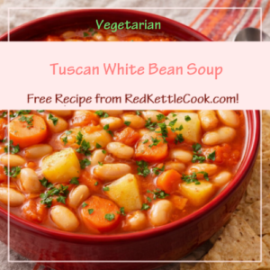 Tuscan White Bean Soup is a Free Recipe from RedKettleCook.com!