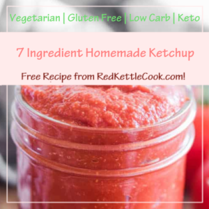 7 Ingredient Homemade Ketchup is a Free Recipe from RedKettleCook.com!
