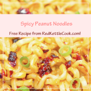 Spicy Peanut Noodles is a Free Recipe from RedKettleCook.com!