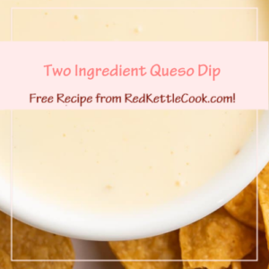 Two Ingredient Queso Dip is a Free Recipe from RedKettleCook.com!